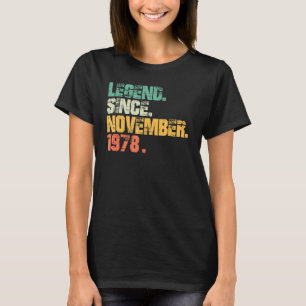 Camiseta Equipo de 45 años 45ª leyenda de cumpleaños desde 