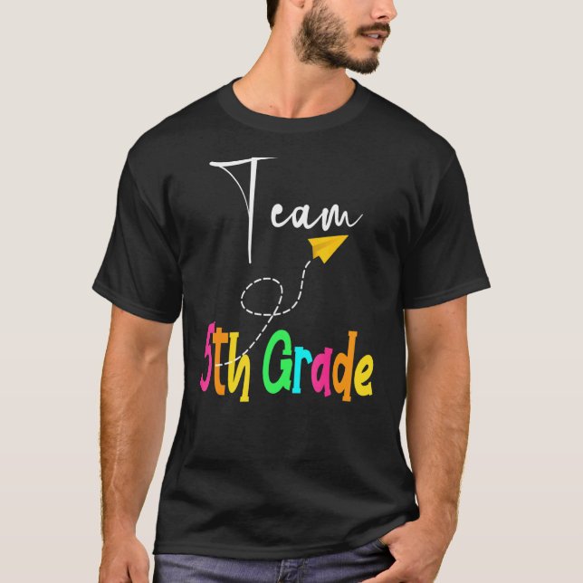 Camiseta Equipo de 5º grado Escuadrón Estudiante Quinto Doc (Anverso)