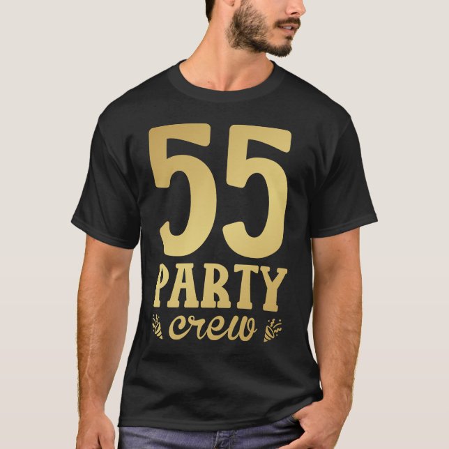 Camiseta Equipo de 55 Fiestas 55º cumpleaños (Anverso)