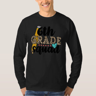 Camiseta Equipo de 6º Grado Sexto Maestro Estudiante Equipo