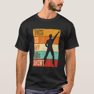 Camiseta Equipo de 60 para hombres y disquetes disco de 196