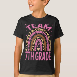 Camiseta Equipo de 7º Grado Arcoiris Amante de volver a la 
