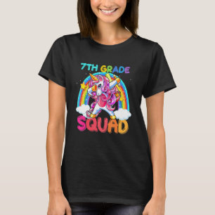 Camiseta Equipo de 7º Grado Unicornio Haciendo Dabing Lindo