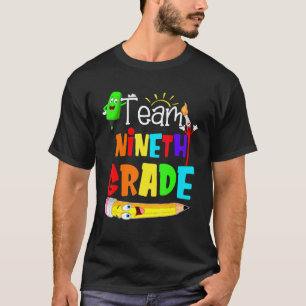 Camiseta Equipo de 9º curso Impresión Arcoiris Maestra de n