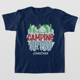 Camiseta Equipo de acampada de niños de Guay añada nombre u
