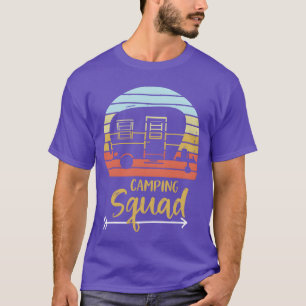 Camiseta Equipo de acampada divertido familiar retro