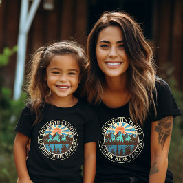 Camiseta equipo de acampada personalizado que coincide con