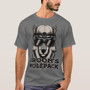 Camiseta Equipo de Acompañantes del Novio Lobo Manada Fiest