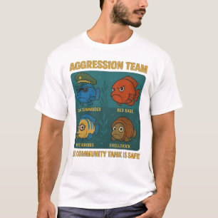 Camiseta Equipo de Agresión - Gracioso Cichlid Fish Tank