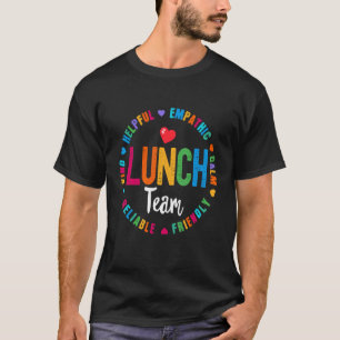 Camiseta Equipo de almuerzo escolar Damas Cafetería Trabaja