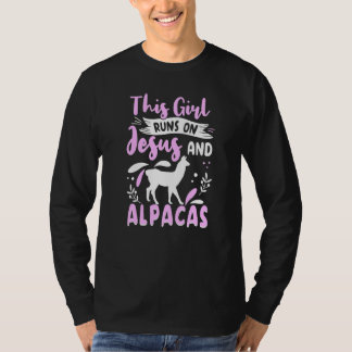 Camiseta Equipo De Alpaca Para Las Chicas De Llama Appara