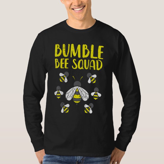 Camiseta Equipo de amigos Bumble Bee Squad Funny Bumblebee (Anverso)