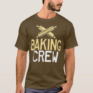 Camiseta Equipo de Amigos de la Tripulación Cocinar Baking