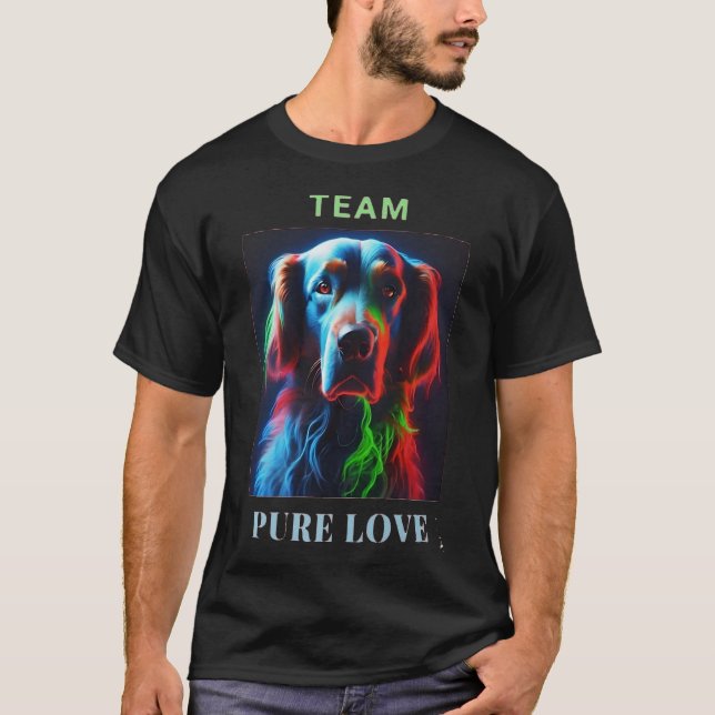 CAMISETA EQUIPO DE AMOR PURO DEL PERRO LABRADOR (Anverso)