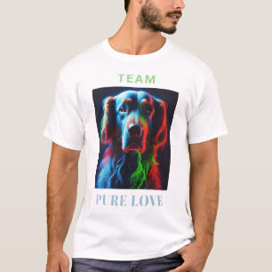CAMISETA EQUIPO DE AMOR PURO DEL PERRO LABRADOR