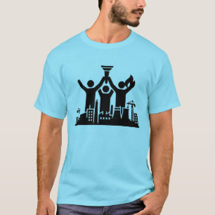 Camiseta Equipo de antorcha industrial levantando arte de s