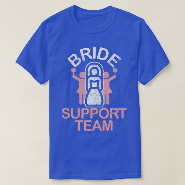 Camiseta Equipo de apoyo a la novia (Diseño del anverso)