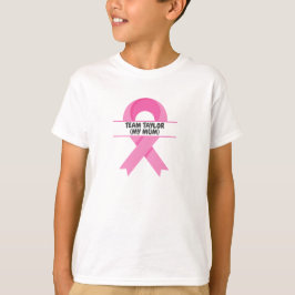 Camiseta Equipo de Apoyo al Cáncer de Mama personalizado
