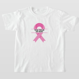 Camiseta Equipo de Apoyo al Cáncer de Mama personalizado