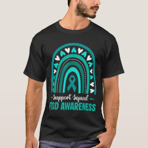 Camiseta Equipo de Apoyo Cinta Teal Conciencia Ptsd Arcoíri