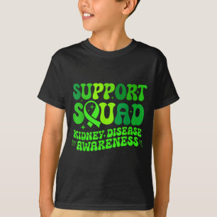 Camiseta Equipo de apoyo cinta verde enfermedad renal pkdSo