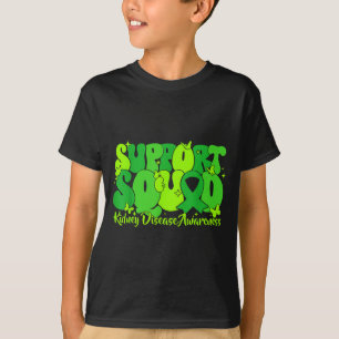 Camiseta Equipo de apoyo con lazo verde para la conciencia