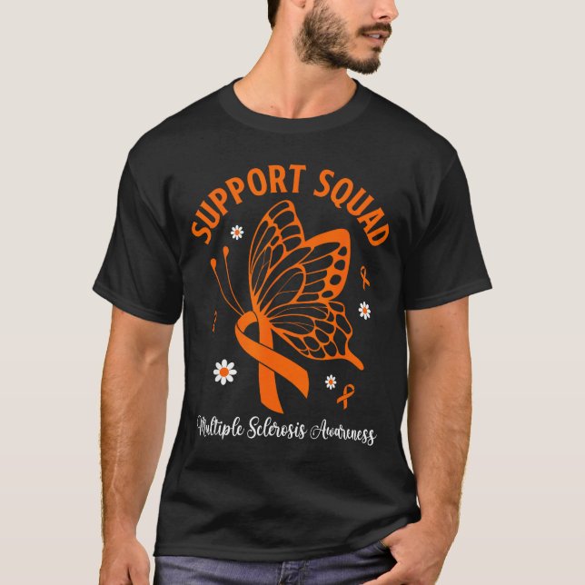 Camiseta Equipo de apoyo conciencia de esclerosis múltiple  (Anverso)