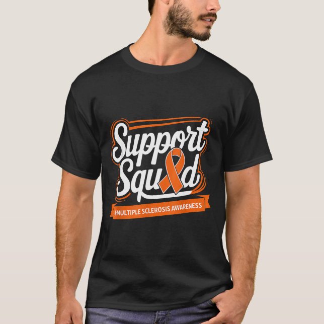 Camiseta Equipo de Apoyo Conciencia de Esclerosis Múltiple  (Anverso)