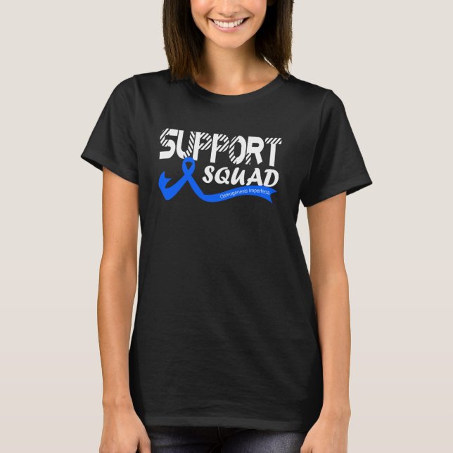 Camiseta Equipo de Apoyo Conciencia de Osteogénesis Imperfe (Anverso)
