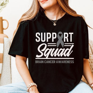 Camiseta Equipo de Apoyo Conciencia del Cáncer Cerebral Cin