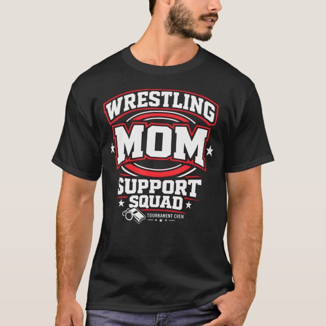 Camiseta Equipo de Apoyo de Mamá de Lucha Libre (Anverso)