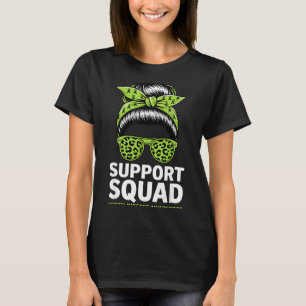 Camiseta Equipo de apoyo de moño desordenado para la concie