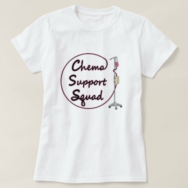 Camiseta Equipo de Apoyo de Quimioterapia (Diseño del anverso)