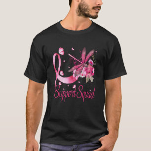 Camiseta Equipo de Apoyo Guerrero Dragonfly Cáncer de Mama