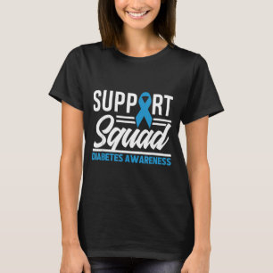 Camiseta Equipo de Apoyo Guerrero T1d T2d Conciencia sobre 