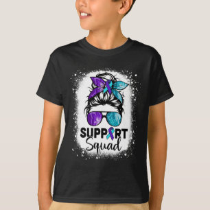 Camiseta Equipo de Apoyo Moño Desordenado Prevención del Su