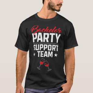 Camiseta Equipo de apoyo para despedida de soltero Novio De