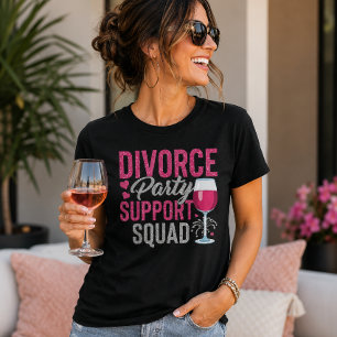 Camiseta Equipo de Apoyo para Fiesta de Divorcio Divertido