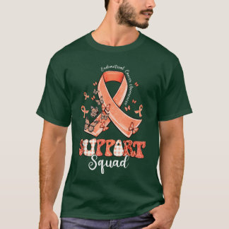 Camiseta Equipo de apoyo Peach Ribbon Butterfly Cáncer de e