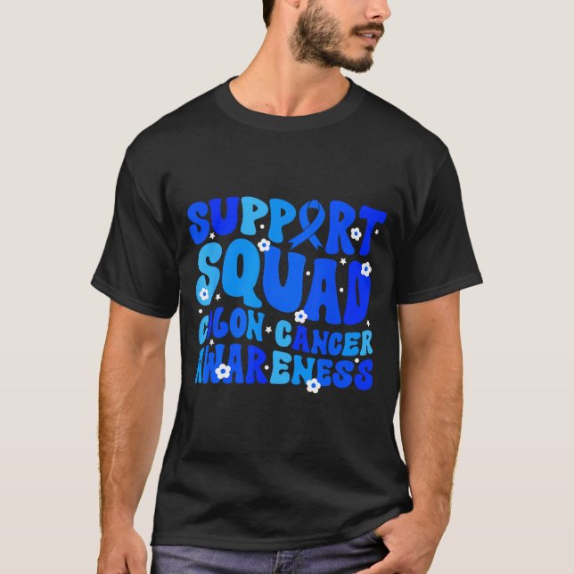 Camiseta Equipo de apoyo y conciencia del cáncer de colon C (Anverso)