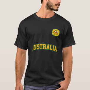 Camiseta Equipo de Australia Deportivo Fútbol Bandera Austr