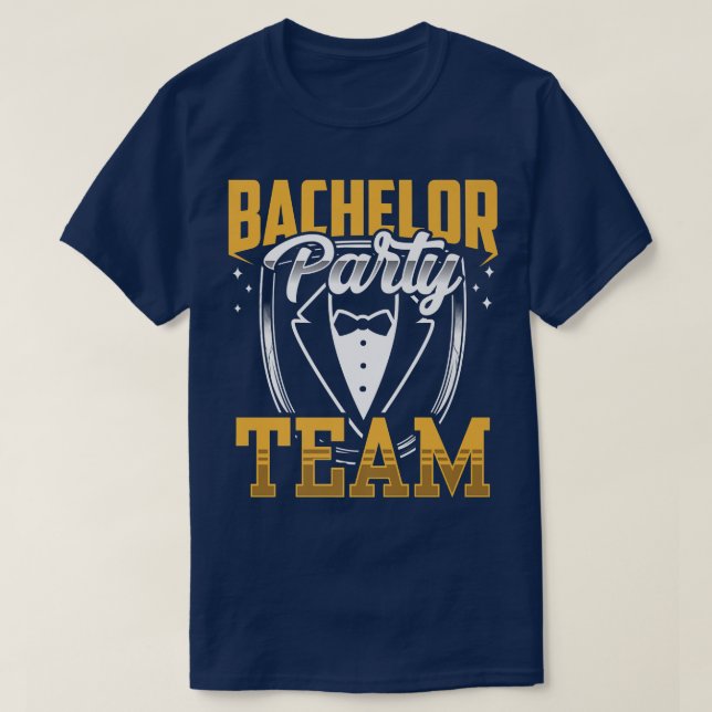 Camiseta Equipo de bachillerato Groom Bride Premium (Diseño del anverso)