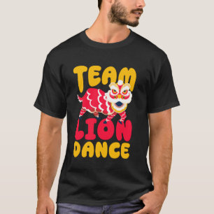 Camiseta Equipo de baile de león Celebración del Año Nuevo
