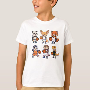 Camiseta Equipo de Baloncesto de Animales Adorables - Depor