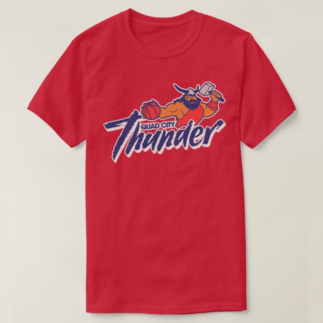 Camiseta Equipo de baloncesto de Quad City Thunder (Diseño del anverso)