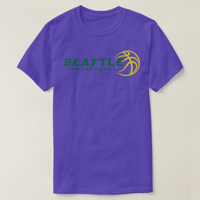 Camiseta Equipo de baloncesto Retro Seattle (Diseño del anverso)