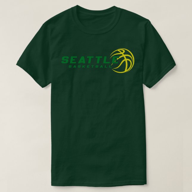 Camiseta Equipo de baloncesto Retro Seattle 1 (Diseño del anverso)