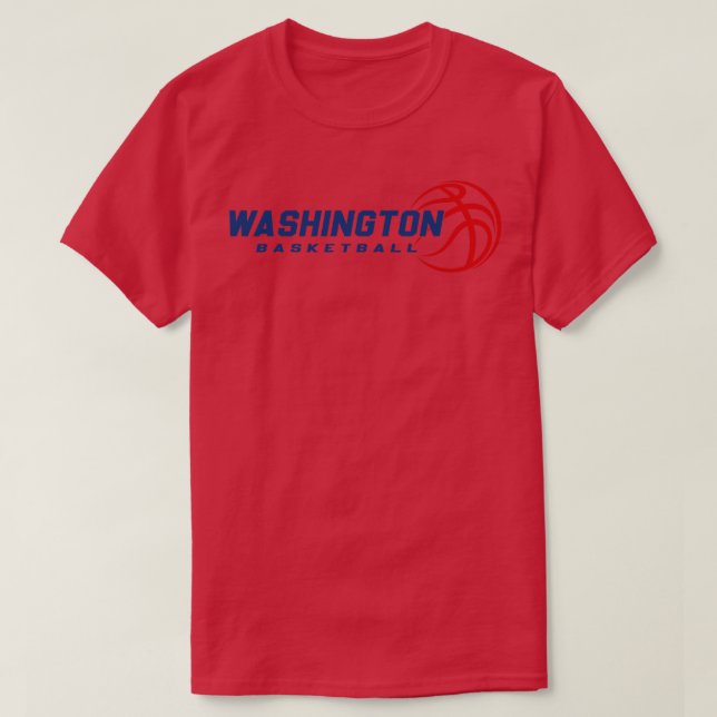 Camiseta Equipo de baloncesto Retro Washington (Diseño del anverso)