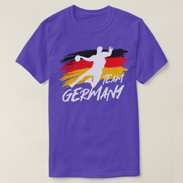 Camiseta Equipo de balonmano Bandera de Alemania (Diseño del anverso)