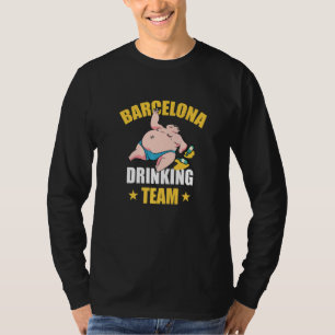 Camiseta Equipo de Barcelona bebiendo cerveza Vacaciones de